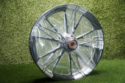 Harley Touring Front Wheel 18x3.5 Black Cut Execute Style Single Disc ABS — Xtreme Performance photo 4