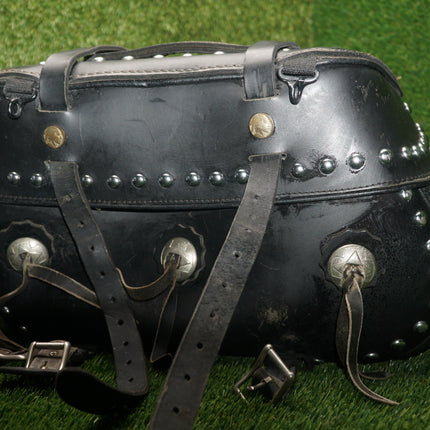 Harley Softail Sportster Dyna Leather Quick Release Saddlebags Used