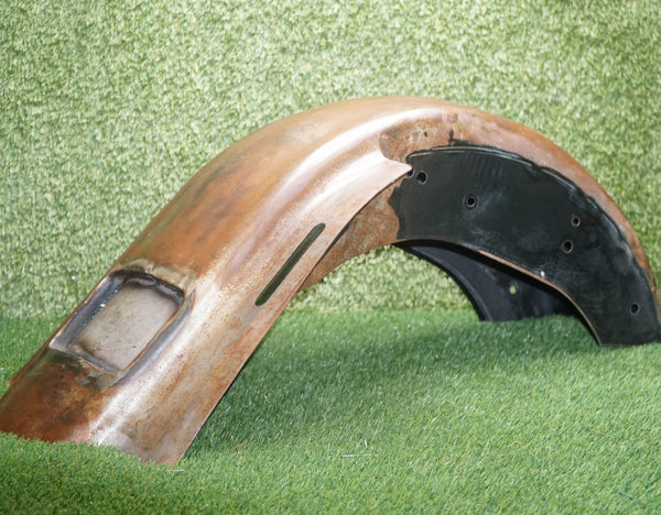 Custom Steel Stretched Rear Fender for Harley Softail 9” Wide 34”x46” Raw