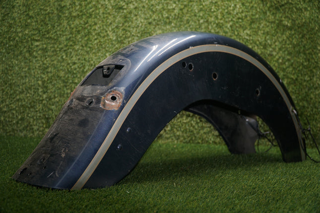 2006 Harley Softail Heritage Classic Rear Fender Navy Blue w/ Stripe OEM