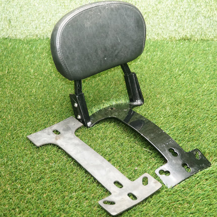 Black Sissy Bar w/ Backrest for Harley Softail Dyna Sportster FXR 130–150mm Tire