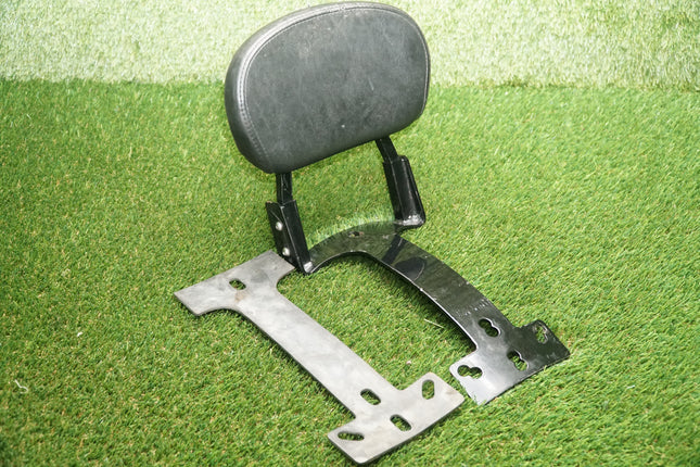 Black Sissy Bar w/ Backrest for Harley Softail Dyna Sportster FXR 130–150mm Tire