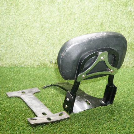 Black Sissy Bar w/ Backrest for Harley Softail Dyna Sportster FXR 130–150mm Tire