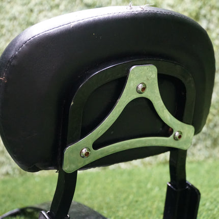 Black Sissy Bar w/ Backrest for Harley Softail Dyna Sportster FXR 130–150mm Tire