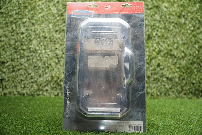 Chrome LED License Plate Frame Harley Softail Dyna Sportster