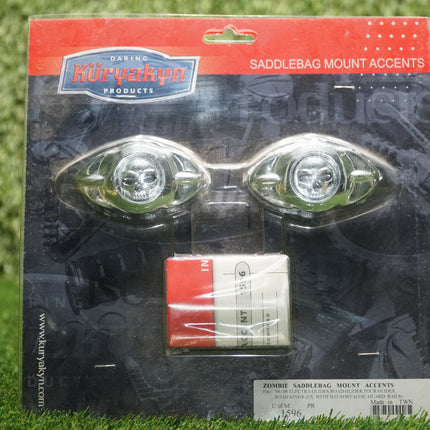 A Pair of Zombie Saddlebag Mount Accents Harley Touring Models