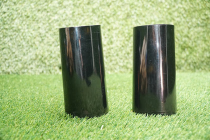 Used Harley Black Fork Slider Covers Beer Cans Touring Softail Shovelhead photo 3