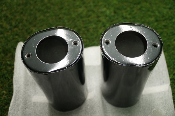 Harley Black Fork Slider Covers Beer Cans Touring Softail Shovelhead 45591-02