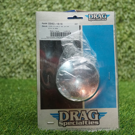 Drag Specialties Split Skull Chrome Derby Cover 0940-1614 Harley 1970-2017
