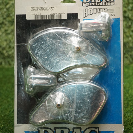 Drag Specialties 0640-0191 Pork Chop Mirrors Chrome Harley Touring FLHT FLHX