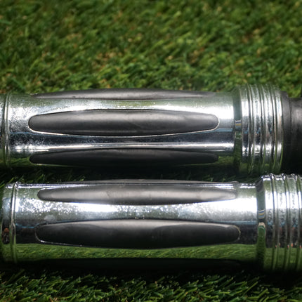 Harley FLH Road King Chrome Raised Throttle Handlebar Grips 2000 OK Cond