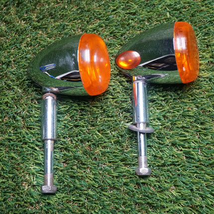 Harley Davidson Chrome Turn Signal Indicators Early 2000s OEM Quality