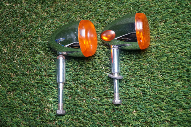 Harley Davidson Chrome Turn Signal Indicators Early 2000s OEM Quality