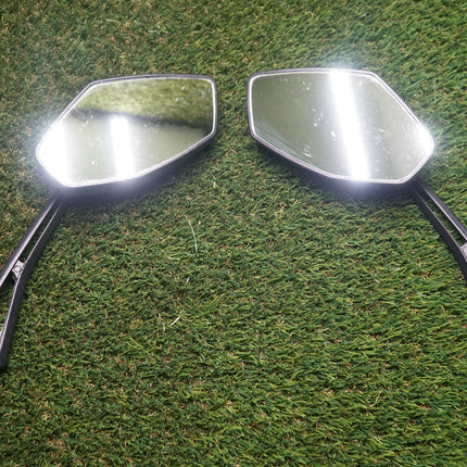 MMG Universal 8mm RH Thread Motorcycle Mirror Set Black – Left & Right