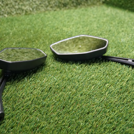 MMG Universal 8mm RH Thread Motorcycle Mirror Set Black – Left & Right