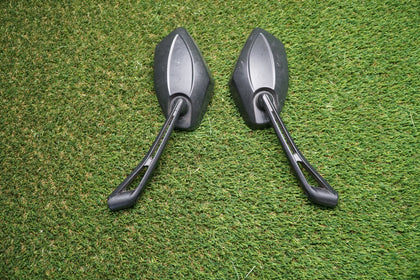 MMG Universal 8mm RH Thread Motorcycle Mirror Set Black – Left & Right photo 5