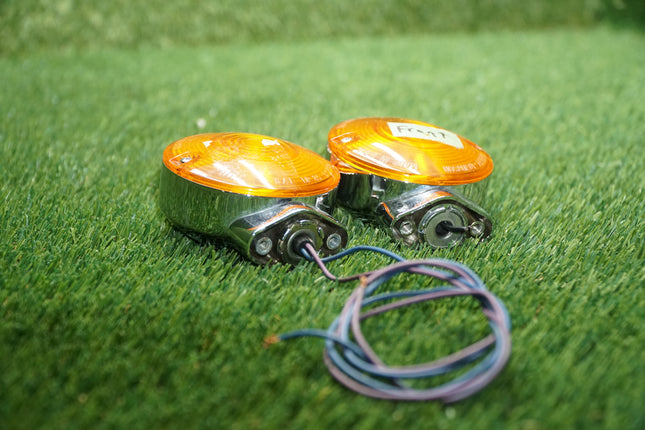 Harley Sportster XLCH XLH 900 Ironhead Signal Lights Pair – Wires Cut