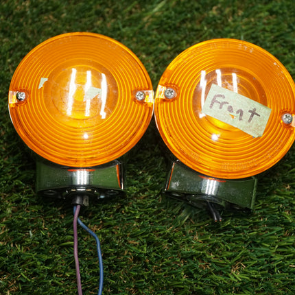 Harley Sportster XLCH XLH 900 Ironhead Signal Lights Pair – Wires Cut