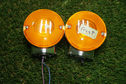 Harley Sportster XLCH XLH 900 Ironhead Signal Lights Pair – Wires Cut photo 2