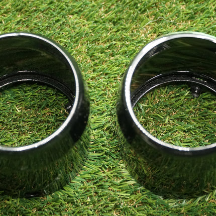 Harley Davidson 4” Black Beveled Exhaust End Caps – Touring Softail Dyna NEW