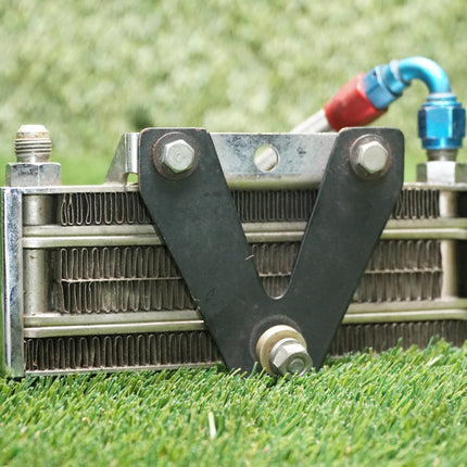 Lockhart Fin-Style Oil Cooler, Upper-Side Mount for Harley —  Good Used