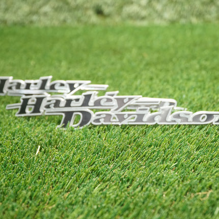 Harley-Davidson Script Gas Tank Emblems Badges – Street Glide, Road Glide, Touring FLH, Road King