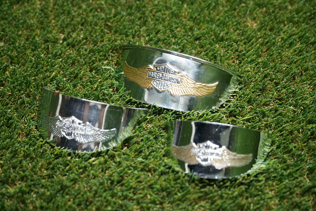 Harley Eagle Wing & Turn Signal Lamp Visors Set Softail Touring 67796-91T