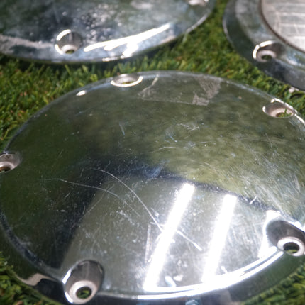 3 Harley Davidson Chrome Derby Covers OEM 25415-99 & 103” 60872-11 Set