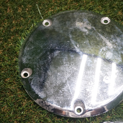 3 Harley Davidson Chrome Derby Covers OEM 25415-99 & 103” 60872-11 Set