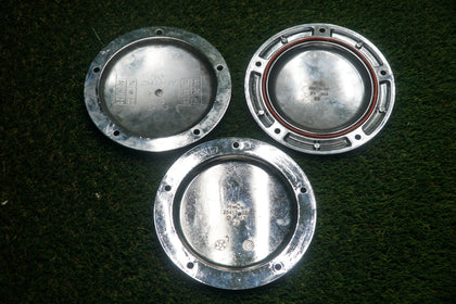 3 Harley Davidson Chrome Derby Covers OEM 25415-99 & 103” 60872-11 Set photo 5