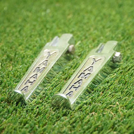 Vintage Yamaha Gold/Silver Highway Pegs Foot Pegs VMAX Cruiser Excellent