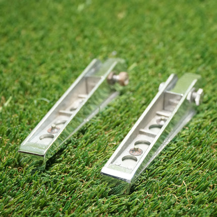 Vintage Yamaha Gold/Silver Highway Pegs Foot Pegs VMAX Cruiser Excellent