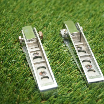 Vintage Yamaha Gold/Silver Highway Pegs Foot Pegs VMAX Cruiser Excellent