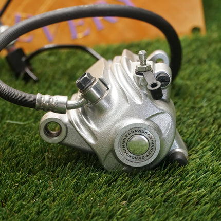 2004-2013 Harley Sportster XL883 Front Left Silver Brake Caliper Switch Junction Assembly OEM