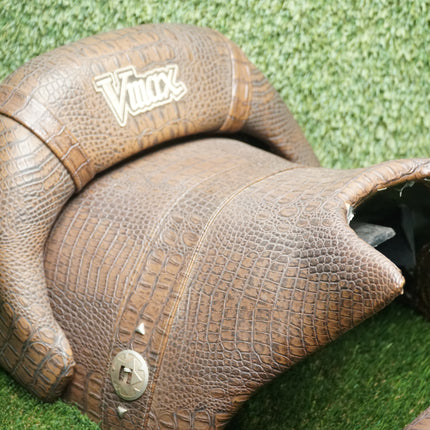 Yamaha VMAX 1200 1985-2007 Custom Alligator Seat Set w/ Backrest – Brown