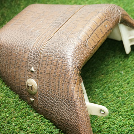 Yamaha VMAX 1200 1985-2007 Custom Alligator Seat Set w/ Backrest – Brown