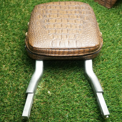 Yamaha VMAX 1200 1985-2007 Custom Alligator Seat Set w/ Backrest – Brown