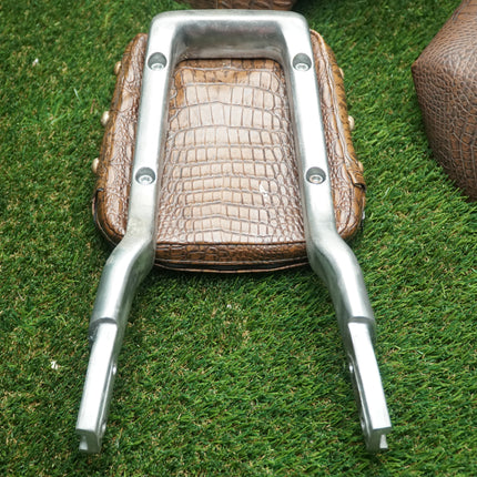 Yamaha VMAX 1200 1985-2007 Custom Alligator Seat Set w/ Backrest – Brown