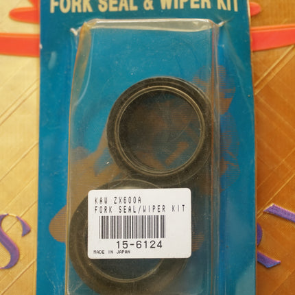 K&L Kawasaki ZX600A Ninja 600R Front Fork Seal & Wiper Kit 15-6124 NOS