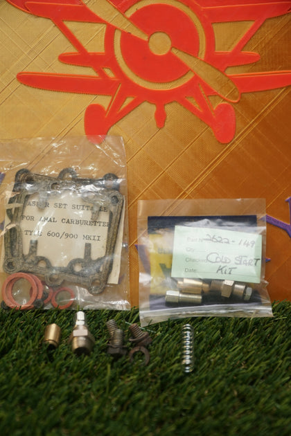 Amal Concentric MKII Carburetor Gasket Rebuild & Cold Start Kit 2622/149 NOS photo 1