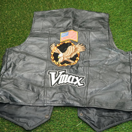 Custom VMAX Jacket XL by Navarre Leather Co Italian Stone Stitching & Embroidery
