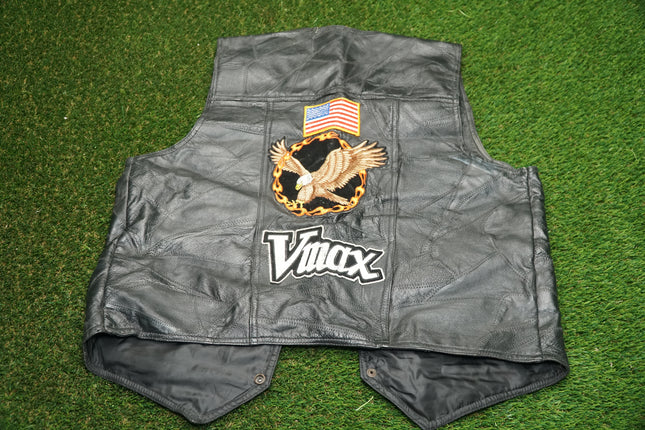 Custom VMAX Jacket XL by Navarre Leather Co Italian Stone Stitching & Embroidery