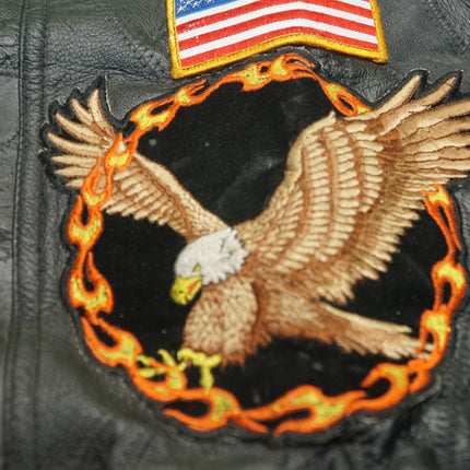 Custom VMAX Jacket XL by Navarre Leather Co Italian Stone Stitching & Embroidery