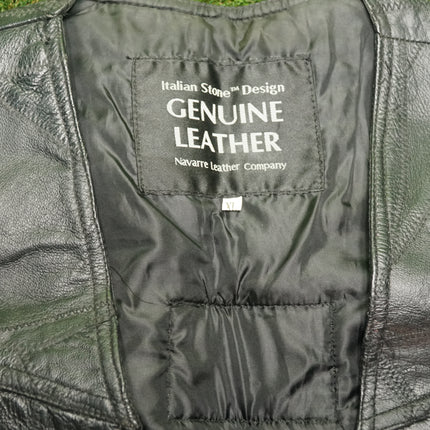 Custom VMAX Jacket XL by Navarre Leather Co Italian Stone Stitching & Embroidery