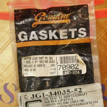 James Gaskets Harley Sportster K-Model Shifter Shaft Oil Seal 5-Pack JGI-34035-52