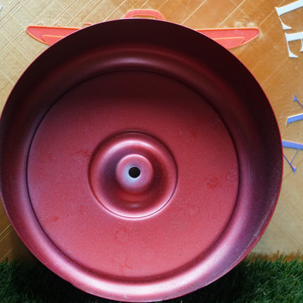 Harley Patriot Red Pearl Round Air Cleaner Cover 29435-98ML NOS Box-Rub Blemish