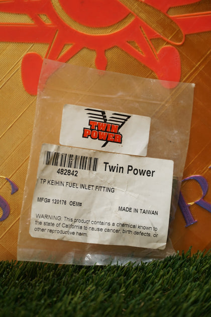 Twin Power Harley Keihin Carburetor Fuel Inlet Fitting 482842 120176 NOS photo 1