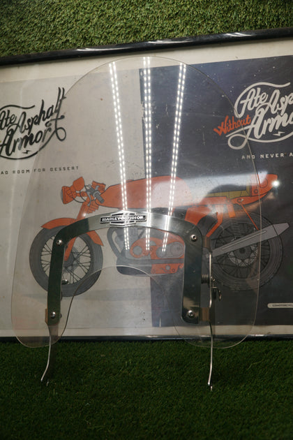 Harley-Davidson Heritage Softail Fat Boy Detachable King-Size Windshield 18" Used photo 2