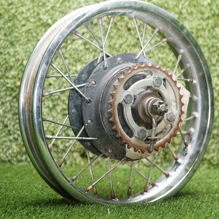 1995 Yamaha PW80 Rear Wheel Rim Hub 12x1.60 OEM w/ Cush Drive & Sprocket