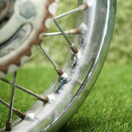 1995 Yamaha PW80 Rear Wheel Rim Hub 12x1.60 OEM w/ Cush Drive & Sprocket